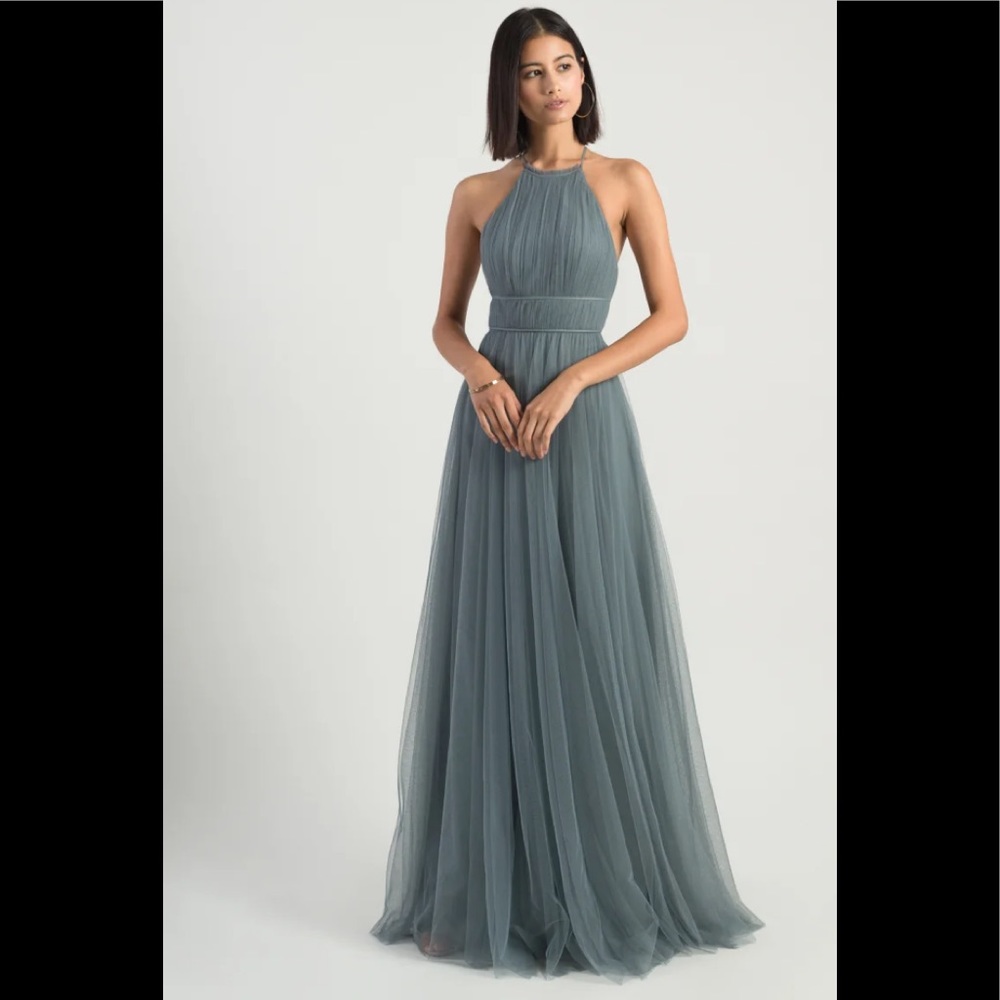 Jenny Yoo Helena Dress BNWT Mayan Blue Size: 0